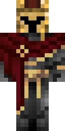 Golden Crusader King Minecraft skin