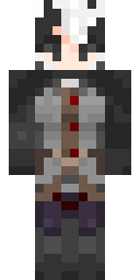 Silver Wolf Swordsman Minecraft skin
