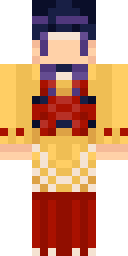 Golden Kimono Girl Minecraft skin
