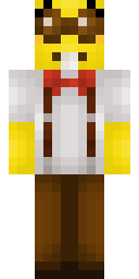Golden Goggles Bear Minecraft skin