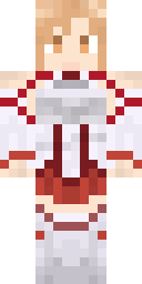 Scarlet Knight Girl Minecraft skin