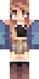 Autumn Brunette Girl Minecraft skin