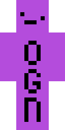 Purple Letter Blob Minecraft skin