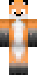 Orange Fox Suit Minecraft skin