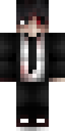 Dark Suit Anime Boy Minecraft skin