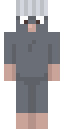 Silver Grandpa Suit Minecraft skin