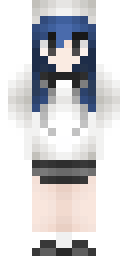 Blue Maid Girl Minecraft skin