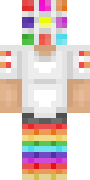Rainbow Sock Boy Minecraft skin