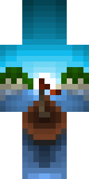 Tropical Island Scene Minecraft skin