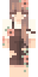 Brown Overalls Girl Minecraft skin