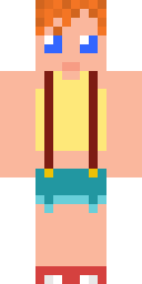 Cheerful Freckle Girl Minecraft skin