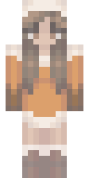 Brown Hair Maiden Minecraft skin