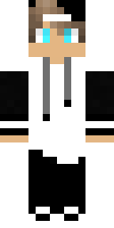 White Hood Boy Minecraft skin