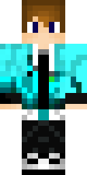 Aqua Diamond Hero Minecraft skin