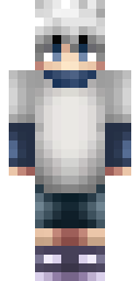 Silver Wolf Hoodie Minecraft skin