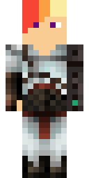 Silver Plated Crusader Minecraft skin