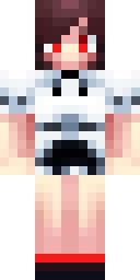 Red Eyed Maid Minecraft skin
