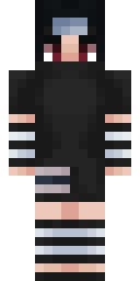 Grunge Stripe Girl Minecraft skin