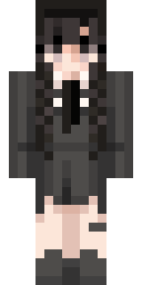 Gothic Office Girl Minecraft skin