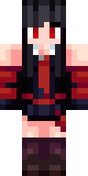 Crimson Vampire Queen Minecraft skin