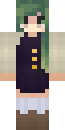 Mint Braid Schoolgirl Minecraft skin