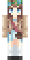 Floral Kimono Girl Minecraft skin