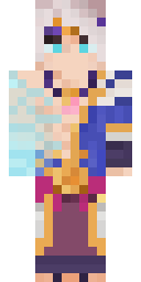 Lavender Royal Robe Minecraft skin