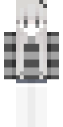 Silver Wolf Hoodie Minecraft skin