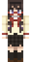 Ruby Ribbon Schoolgirl Minecraft skin