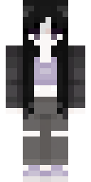 Pale Shadow Girl Minecraft skin