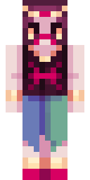 Pink Piggy Girl Minecraft skin