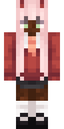 Pink Blossom Maiden Minecraft skin