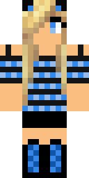 Blonde Beach Girl Minecraft skin