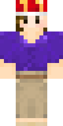 Purple Shirt Boy Minecraft skin