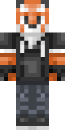 Red Fox Vest Minecraft skin