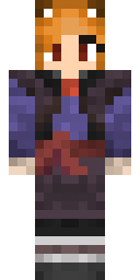 Amber Ponytail Girl Minecraft skin