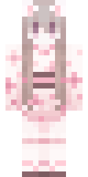 Blossom Pink Maiden Minecraft skin