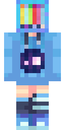 Galaxy Hoodie Girl Minecraft skin