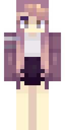 Pink Cardigan Girl Minecraft skin