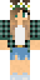 Flower Crown Girl Minecraft skin