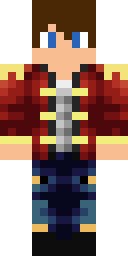 Crimson Coat Hero Minecraft skin