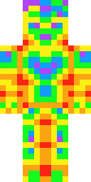 Neon Fire Sprite Minecraft skin