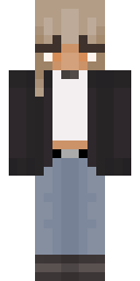 Casual Denim Girl Minecraft skin