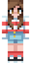 Strawberry Dress Minecraft skin