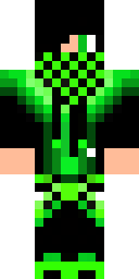 Neon Checkered Creeper Minecraft skin