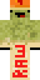 Raw Zombie Creeper Minecraft skin