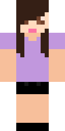 Purple Casual Girl Minecraft skin