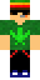 Rasta Green Ninja Minecraft skin