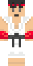 White Gi Fighter Minecraft skin