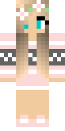 Floral Crown Maiden Minecraft skin